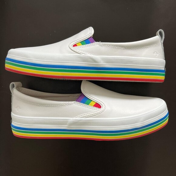 Sperry Pride Slip On Rainbow Sneaker - Picture 1 of 4